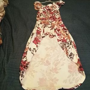 Flower print Romper dress (  Girls 10/12 )